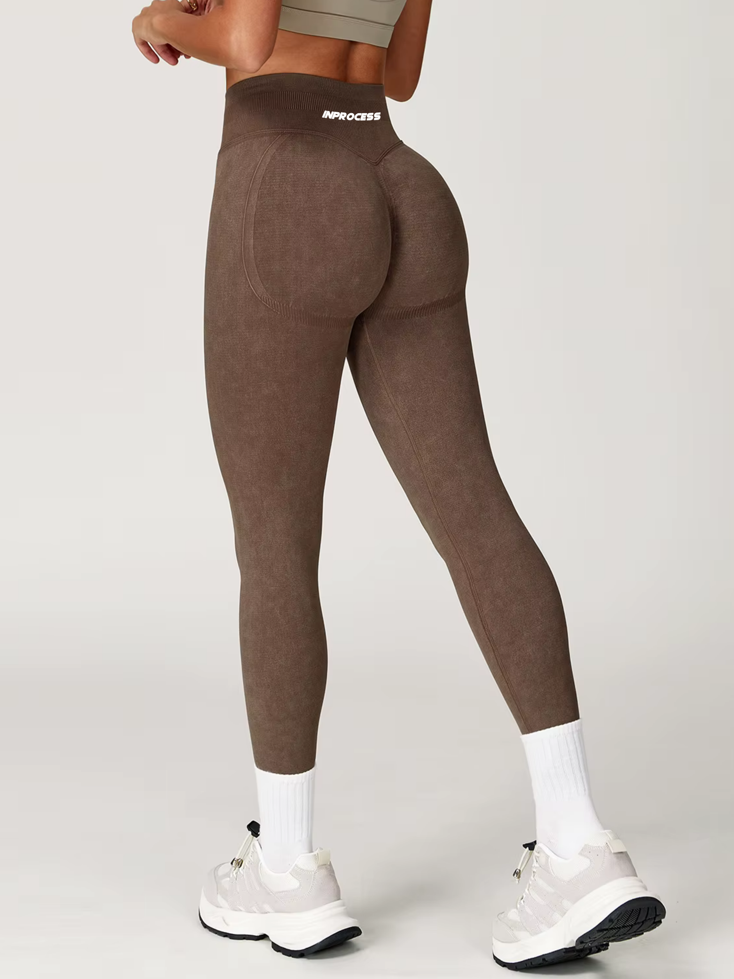 Legging Element Marron - Ventre Plat & Confort