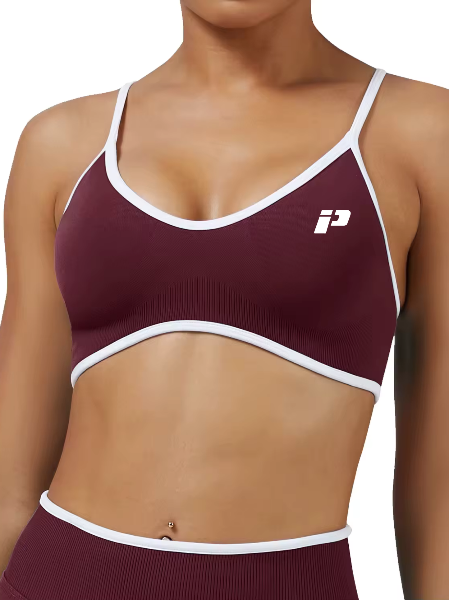 Brassière De Sport ROUGE BORDEAUX - Maintient Réglables