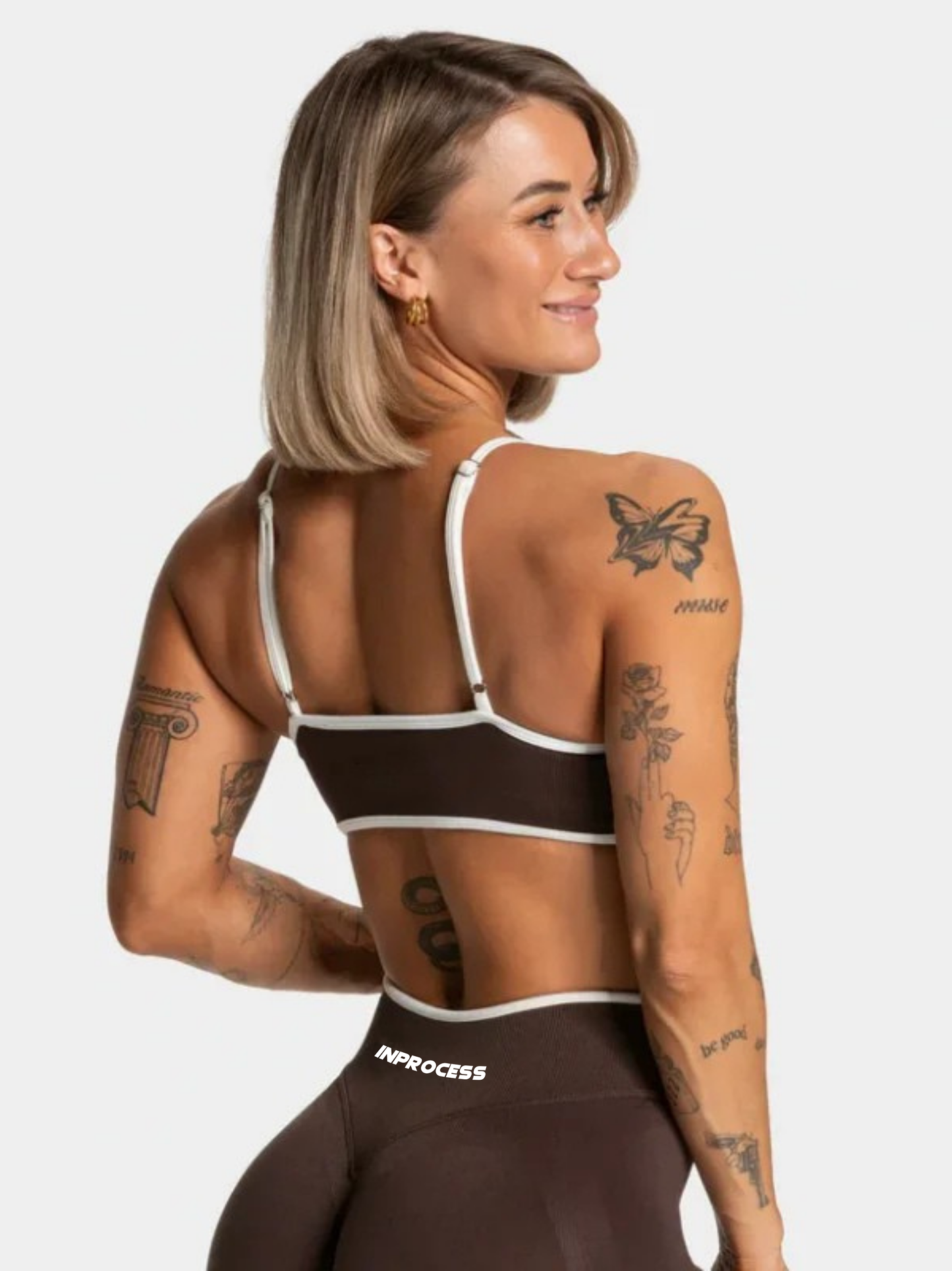 Brassière De Sport Marron - Maintient Réglables