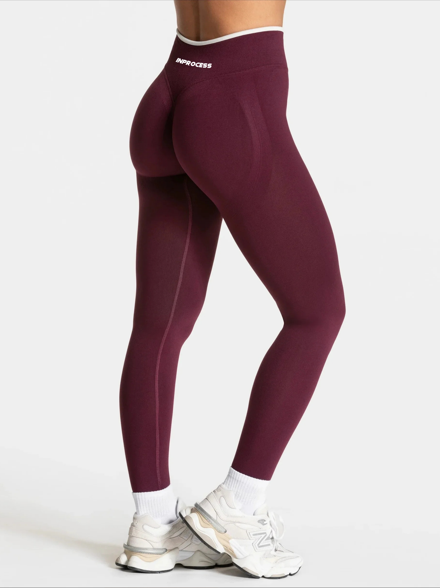 Legging Ventre-Plat Rouge Bordeaux | Push-up