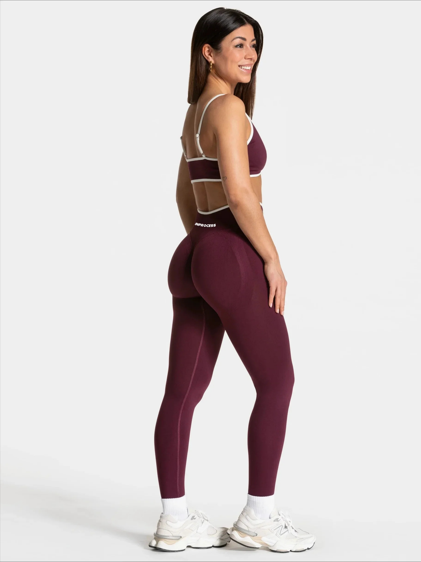 Brassière De Sport ROUGE BORDEAUX - Maintient Réglables