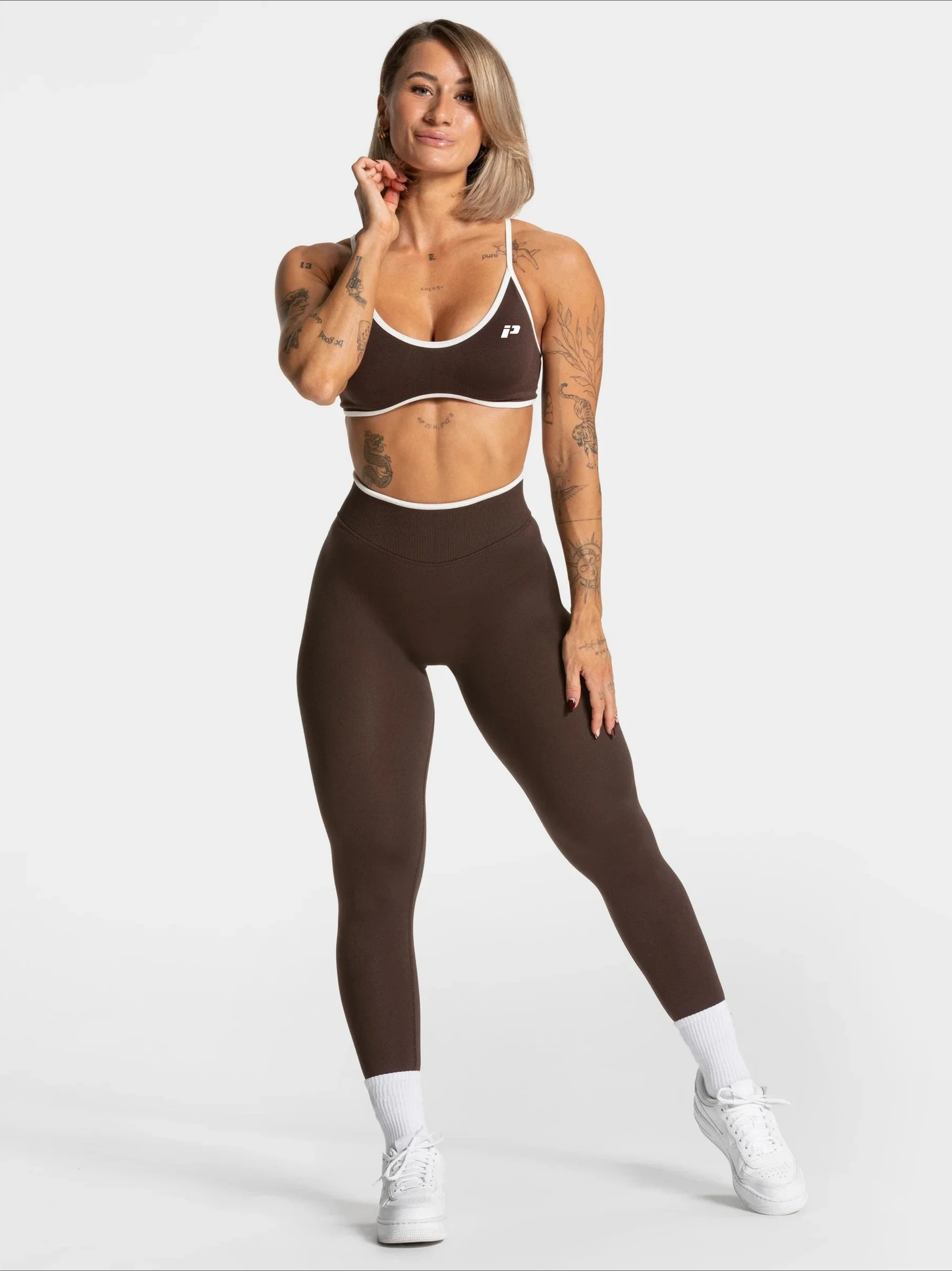 Brassière De Sport Marron - Maintient Réglables