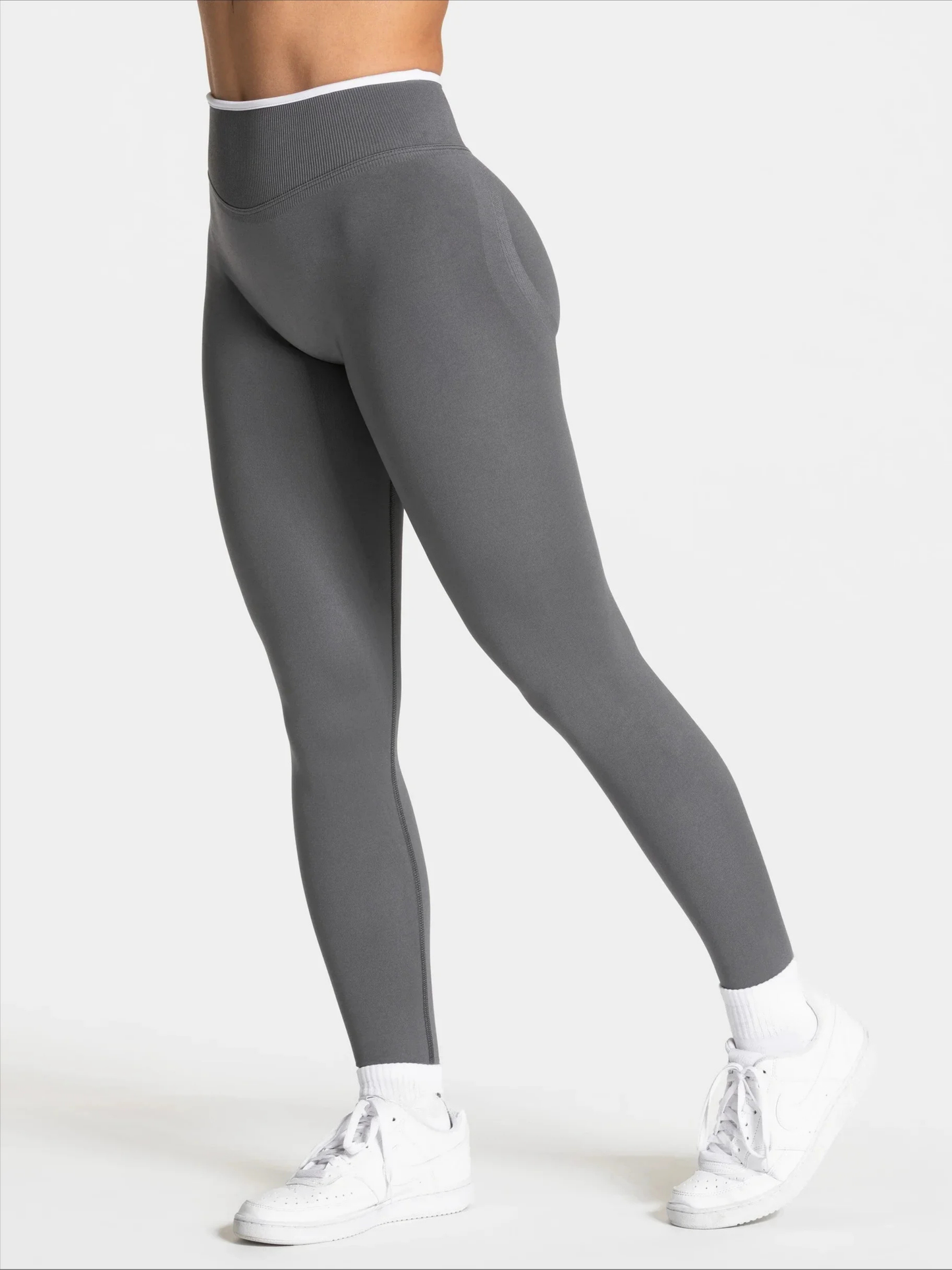Legging Ventre-Plat Gris | Push-up