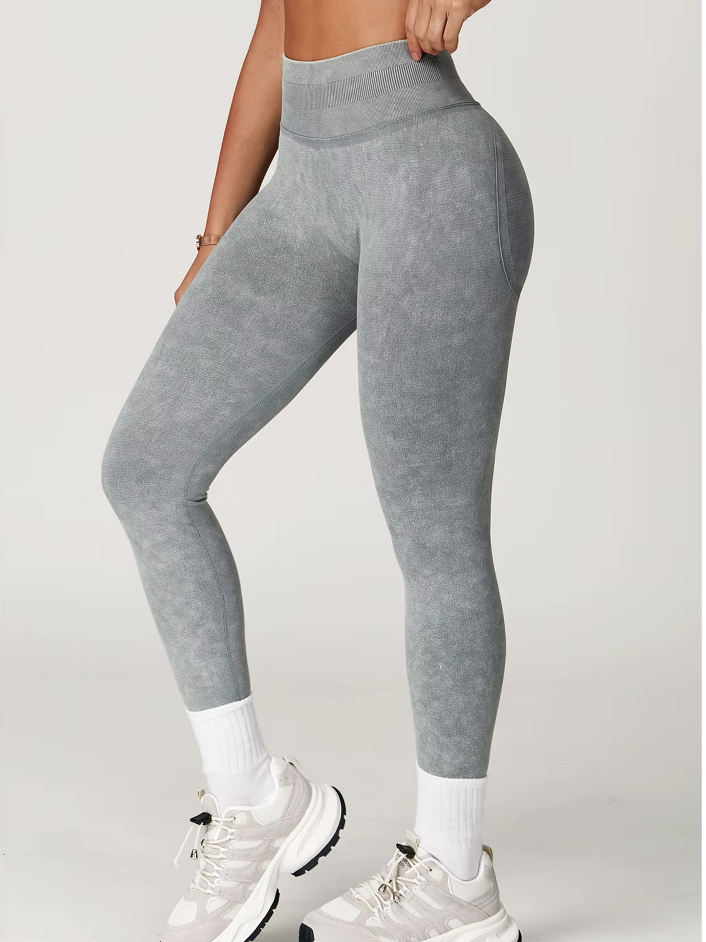 Legging Element Gris - Ventre Plat & Confort