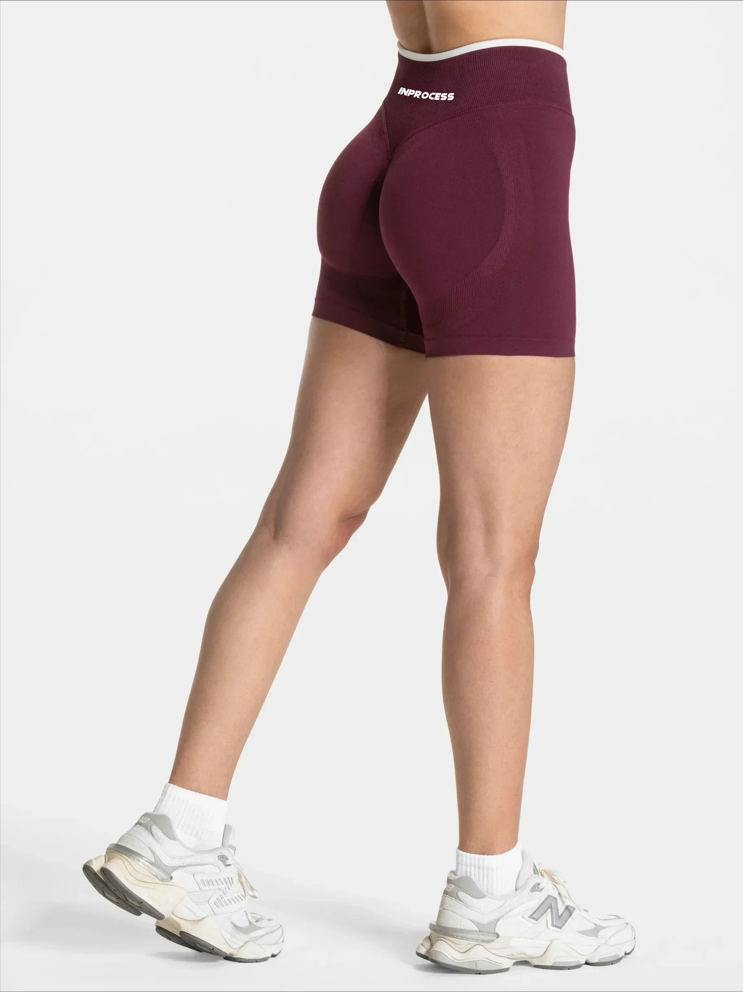 Short Ventre-Plat Rouge Bordeaux | Push-up