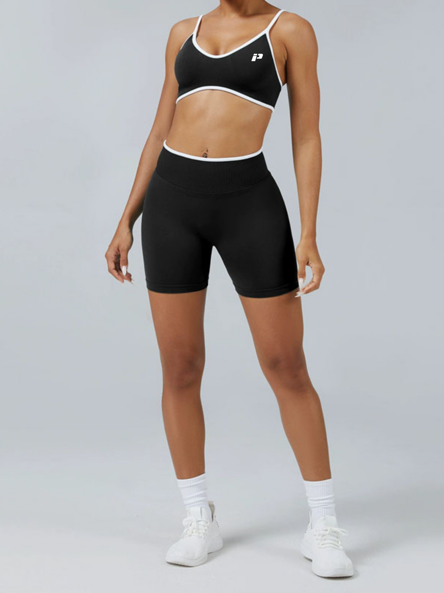 Short Ventre-Plat Noir | Push-up