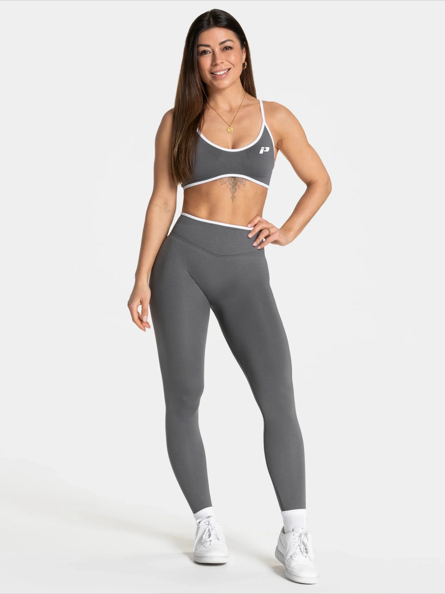 Legging Ventre-Plat Gris | Push-up