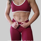 Legging Ventre-Plat Rouge Bordeaux | Push-up