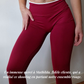 Legging Ventre-Plat Rouge Bordeaux | Push-up