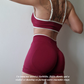 Short Ventre-Plat Rouge Bordeaux | Push-up