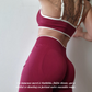 Legging Ventre-Plat Rouge Bordeaux | Push-up