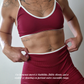 Short Ventre-Plat Rouge Bordeaux | Push-up