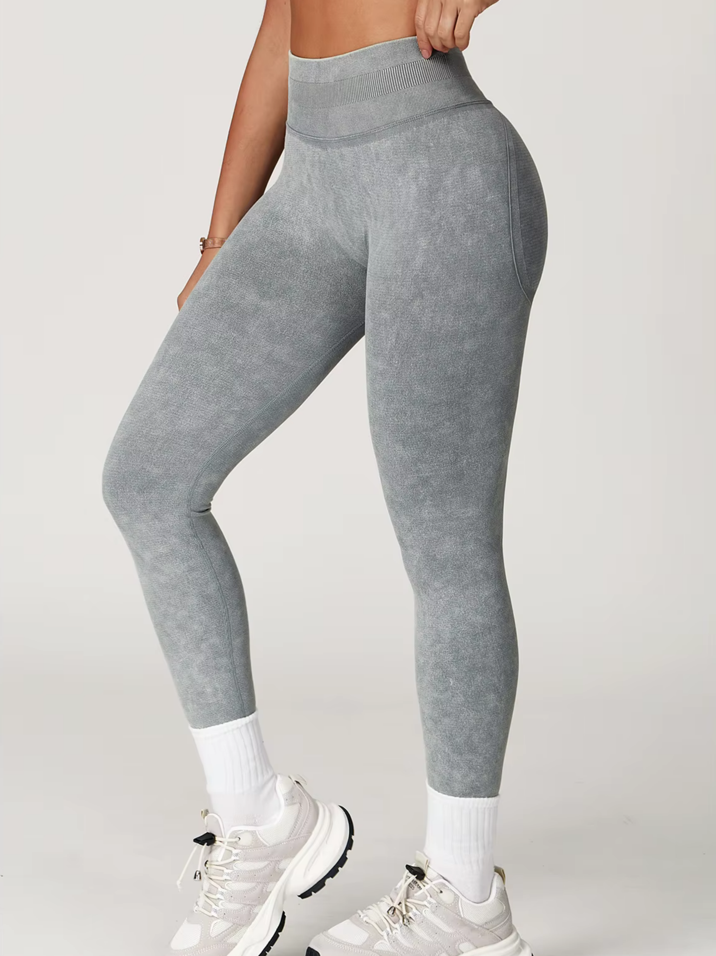 Legging Element Gris - Ventre Plat & Confort
