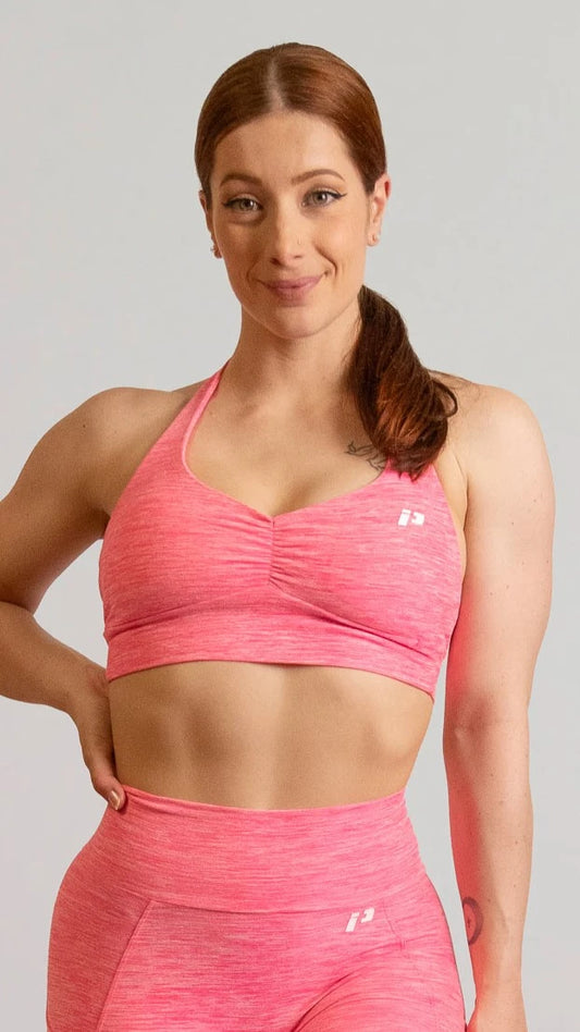 brassière de sport rose