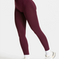 Legging Ventre-Plat Rouge Bordeaux | Push-up