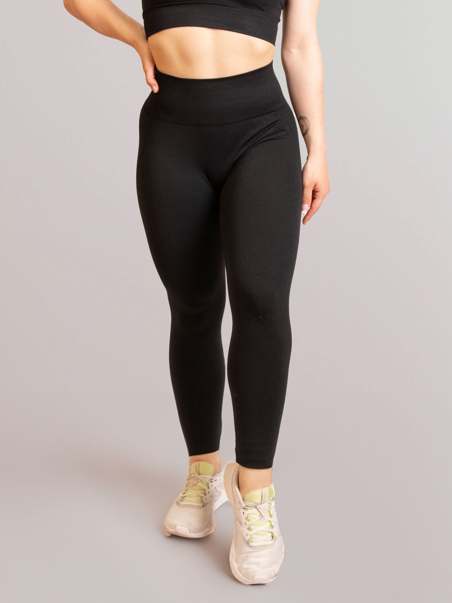 Legging de sport noir inprocess de face