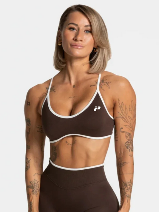 Brassière De Sport Marron - Maintient Réglables