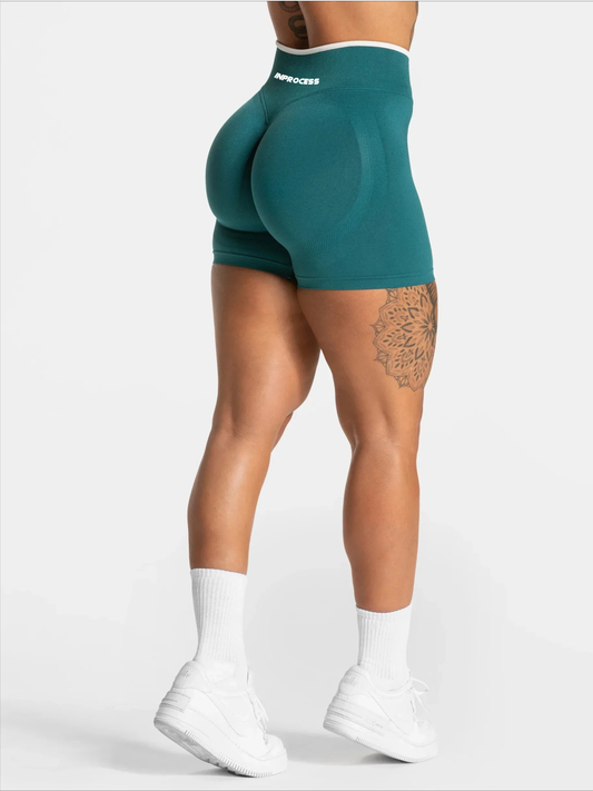 Short Ventre-Plat Vert | Push-up