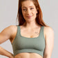 Brassière de sport cotelé RIB de face