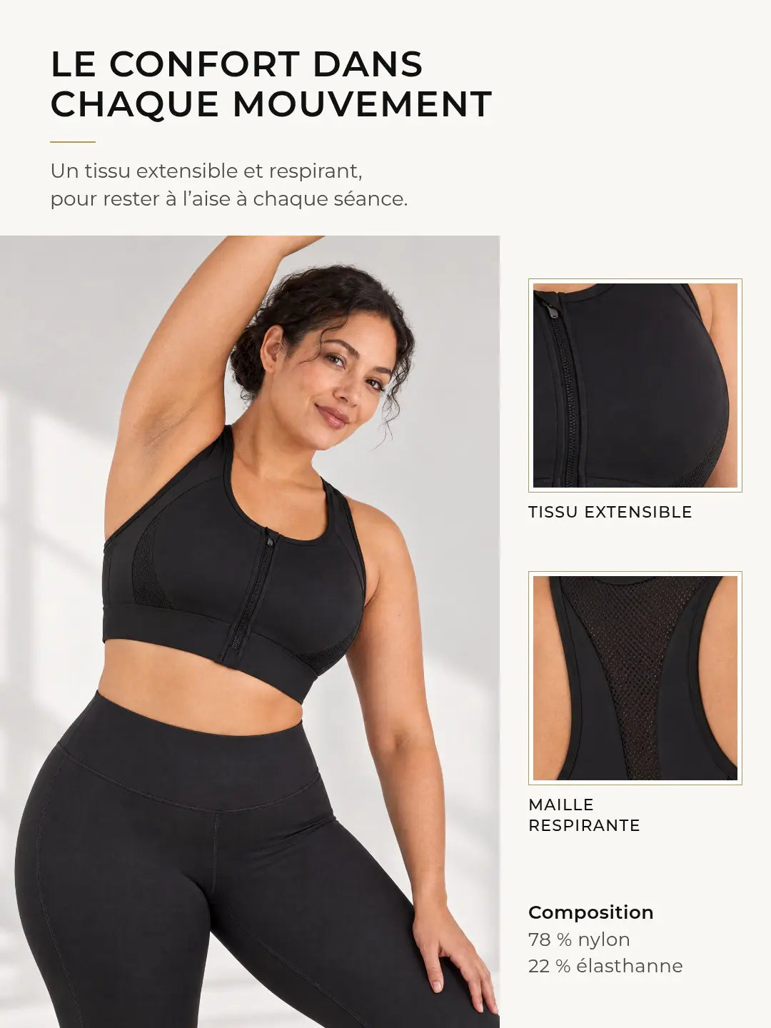 Brassière de sport Forte poitrine