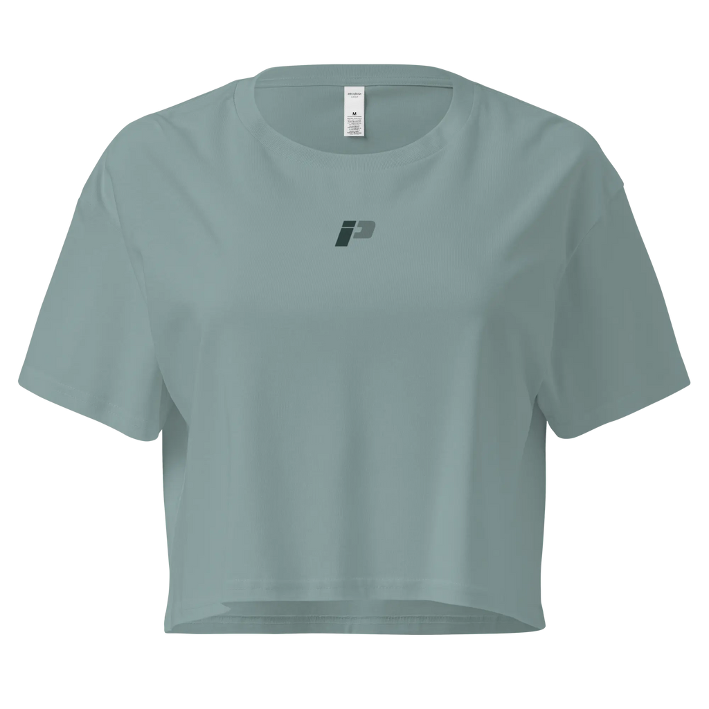 Crop Top Verde Închis - Sport Intens