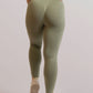 Legging de sport vert de dos