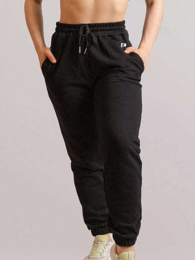 Jogging de sport noir comfort de face zoom 