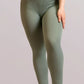 Legging de sport RIB cotelé bleu cadet de face  