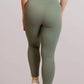 Legging de sport cotelé RIB bleu cadet de dos 