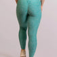 legging de sport bleu turquoise pour femme de dos