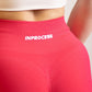 legging rose inprocess de sport zoom sur le logo