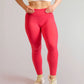 legging rose inprocess de sport de face