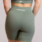 Short de sport cotelé RIB bleu cadet de dos zoom logo