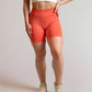 Short de sport couleur peche de face