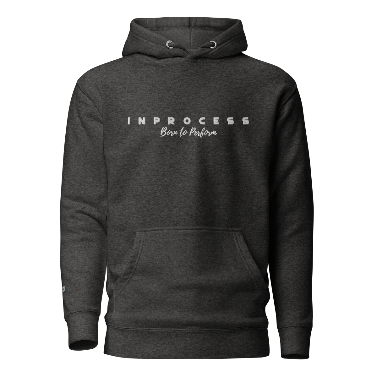 Hanoracul InProcess Brodat Negru Cărbune