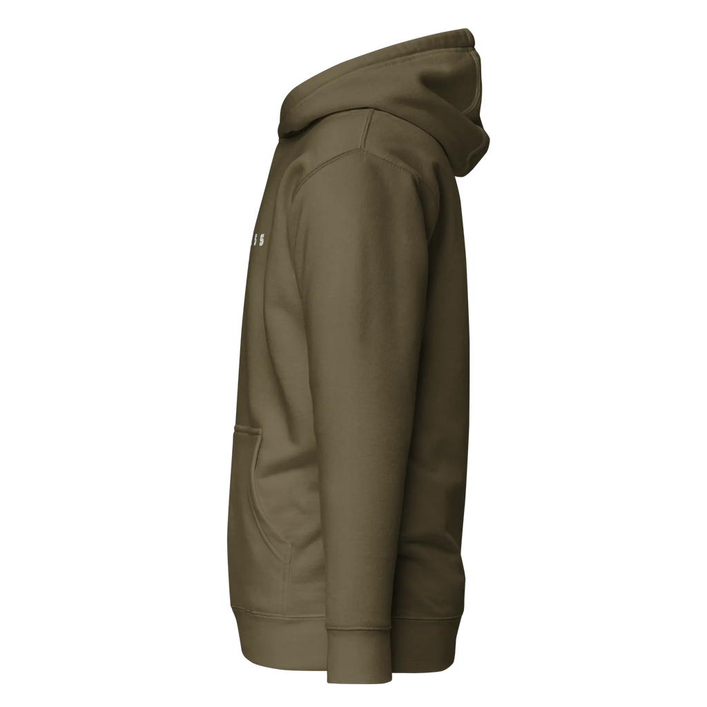 Hanoracul verde kaki brodat InProcess